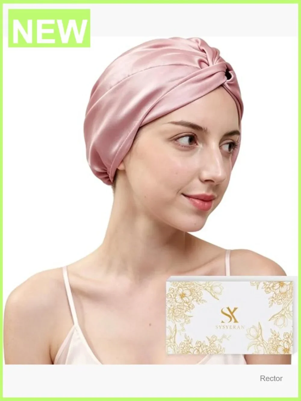 100% Mulberry Silk Bonnet Sleeping Cap Hair Protection Night Wrap